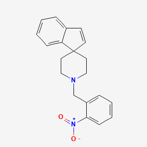 1'-[(2-Nitrophenyl)methyl]spiro[indene-1,4'-piperidine]