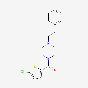 1-[(5-chloro-2-thienyl)carbonyl]-4-(2-phenylethyl)piperazine