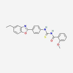 N-({[4-(5-ethyl-1,3-benzoxazol-2-yl)phenyl]amino}carbonothioyl)-2-methoxybenzamide