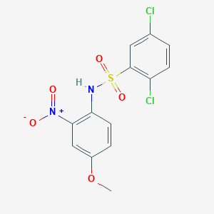 molecular formula C13H10Cl2N2O5S B4908146 2,5-dichloro-N-(4-methoxy-2-nitrophenyl)benzenesulfonamide 