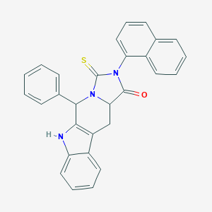 molecular formula C29H21N3OS B490815 2-(1-naphthyl)-5-phenyl-3-thioxo-2,3,5,6,11,11a-hexahydro-1H-imidazo[5',1':6,1]pyrido[3,4-b]indol-1-one CAS No. 1008051-42-0