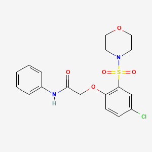 2-(4-chloro-2-morpholin-4-ylsulfonylphenoxy)-N-phenylacetamide