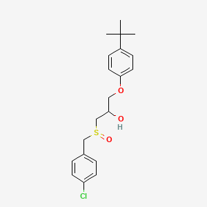 molecular formula C20H25ClO3S B4908183 1-(4-tert-butylphenoxy)-3-[(4-chlorobenzyl)sulfinyl]-2-propanol 