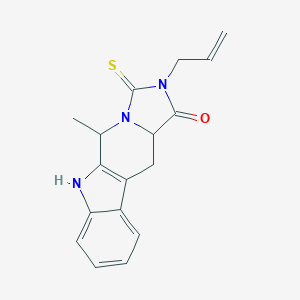molecular formula C17H17N3OS B490824 2-allyl-5-methyl-3-thioxo-2,3,5,6,11,11a-hexahydro-1H-imidazo[5',1':6,1]pyrido[3,4-b]indol-1-one CAS No. 449797-06-2