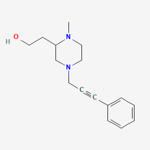 2-[1-methyl-4-(3-phenyl-2-propyn-1-yl)-2-piperazinyl]ethanol