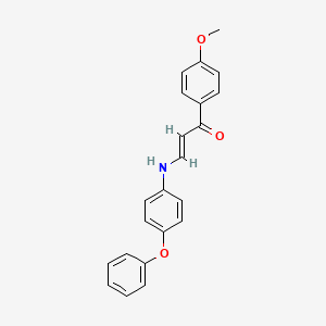 (2E)-1-(4-Methoxyphenyl)-3-[(4-phenoxyphenyl)amino]prop-2-EN-1-one