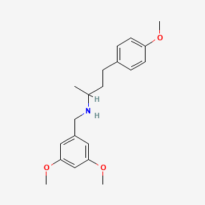 molecular formula C20H27NO3 B4908274 (3,5-dimethoxybenzyl)[3-(4-methoxyphenyl)-1-methylpropyl]amine 