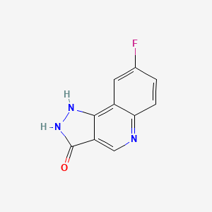 molecular formula C10H6FN3O B4908284 8-fluoro-1H-pyrazolo[4,3-c]quinolin-3(2H)-one 