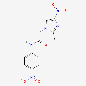 2-(2-methyl-4-nitro-1H-imidazol-1-yl)-N-(4-nitrophenyl)acetamide