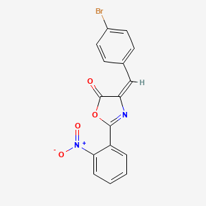 (4E)-4-[(4-bromophenyl)methylidene]-2-(2-nitrophenyl)-1,3-oxazol-5-one