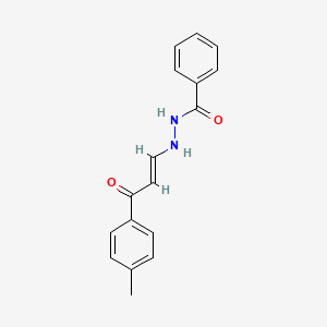 N'-[(E)-3-(4-methylphenyl)-3-oxoprop-1-enyl]benzohydrazide