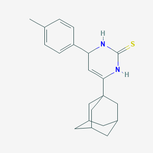 molecular formula C21H26N2S B490838 6-(1-adamantyl)-4-(4-methylphenyl)-3,4-dihydro-2(1H)-pyrimidinethione CAS No. 667908-66-9
