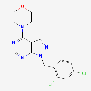 4-[1-[(2,4-Dichlorophenyl)methyl]pyrazolo[3,4-d]pyrimidin-4-yl]morpholine