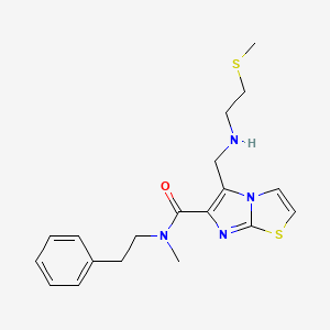 N-methyl-5-({[2-(methylthio)ethyl]amino}methyl)-N-(2-phenylethyl)imidazo[2,1-b][1,3]thiazole-6-carboxamide