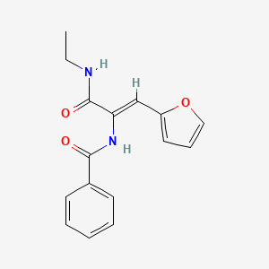 N-[(Z)-3-(ethylamino)-1-(furan-2-yl)-3-oxoprop-1-en-2-yl]benzamide