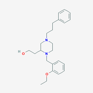 2-[1-(2-ethoxybenzyl)-4-(3-phenylpropyl)-2-piperazinyl]ethanol