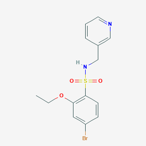 4-bromo-2-ethoxy-N-(3-pyridinylmethyl)benzenesulfonamide