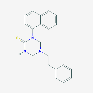 molecular formula C21H21N3S B490847 1-(1-Naphthyl)-5-(2-phenylethyl)-1,3,5-triazinane-2-thione CAS No. 667908-73-8