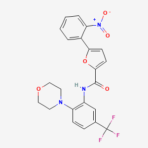 N-[2-(4-morpholinyl)-5-(trifluoromethyl)phenyl]-5-(2-nitrophenyl)-2-furamide