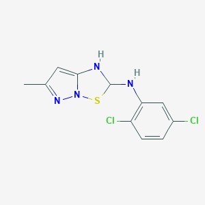 molecular formula C11H10Cl2N4S B490851 N-(2,5-dichlorophenyl)-6-methyl-1,2-dihydropyrazolo[1,5-b][1,2,4]thiadiazol-2-amine 