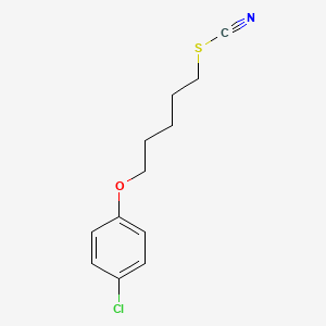 molecular formula C12H14ClNOS B4908517 5-(4-chlorophenoxy)pentyl thiocyanate CAS No. 5359-88-6