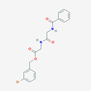 3-Bromobenzyl 2-{[2-(benzoylamino)acetyl]amino}acetate