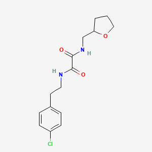 molecular formula C15H19ClN2O3 B4908540 N-[2-(4-chlorophenyl)ethyl]-N'-(tetrahydro-2-furanylmethyl)ethanediamide 