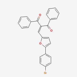 2-((5-(4-Bromophenyl)-2-furyl)methylene)-1,3-diphenyl-1,3-propanedione