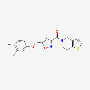 5-({5-[(3,4-dimethylphenoxy)methyl]-3-isoxazolyl}carbonyl)-4,5,6,7-tetrahydrothieno[3,2-c]pyridine