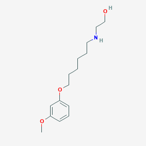 2-[6-(3-Methoxyphenoxy)hexylamino]ethanol