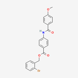 2-bromobenzyl 4-[(4-methoxybenzoyl)amino]benzoate