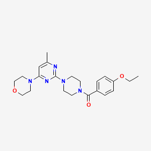 4-{2-[4-(4-Ethoxybenzoyl)piperazin-1-yl]-6-methylpyrimidin-4-yl}morpholine