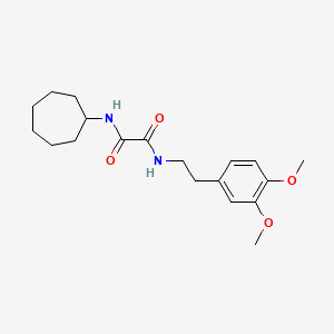 N'-cycloheptyl-N-[2-(3,4-dimethoxyphenyl)ethyl]oxamide