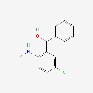 molecular formula C14H14ClNO B4908652 [5-chloro-2-(methylamino)phenyl](phenyl)methanol 