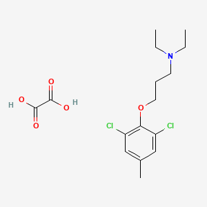 3-(2,6-dichloro-4-methylphenoxy)-N,N-diethylpropan-1-amine;oxalic acid