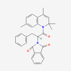 2-[1-benzyl-2-oxo-2-(2,2,4,7-tetramethyl-1(2H)-quinolinyl)ethyl]-1H-isoindole-1,3(2H)-dione