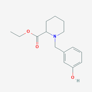 Ethyl 1-[(3-hydroxyphenyl)methyl]piperidine-2-carboxylate