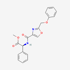 methyl (2S)-({[2-(phenoxymethyl)-1,3-oxazol-4-yl]carbonyl}amino)(phenyl)acetate