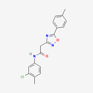 N-(3-chloro-4-methylphenyl)-2-[5-(4-methylphenyl)-1,2,4-oxadiazol-3-yl]acetamide