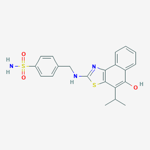 B049088 Benzenesulfonamide,4-[[[5-hydroxy-4-(1-methylethyl)naphtho[1,2-d]thiazol-2-yl]amino]methyl]- CAS No. 120164-57-0