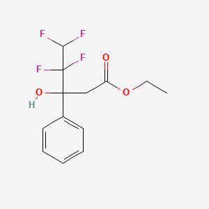 ethyl 4,4,5,5-tetrafluoro-3-hydroxy-3-phenylpentanoate