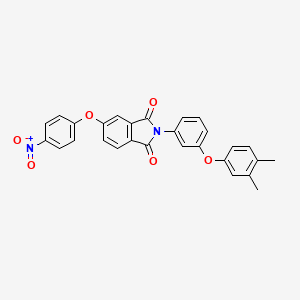 molecular formula C28H20N2O6 B4908863 2-[3-(3,4-Dimethylphenoxy)phenyl]-5-(4-nitrophenoxy)isoindole-1,3-dione 