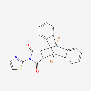 1,8-Dibromo-17-(1,3-thiazol-2-yl)-17-azapentacyclo[6.6.5.02,7.09,14.015,19]nonadeca-2,4,6,9,11,13-hexaene-16,18-dione