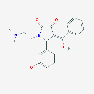4-benzoyl-1-(2-(dimethylamino)ethyl)-3-hydroxy-5-(3-methoxyphenyl)-1H-pyrrol-2(5H)-one