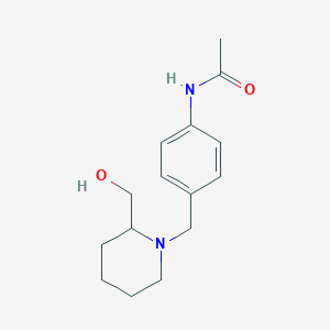 N-(4-{[2-(hydroxymethyl)-1-piperidinyl]methyl}phenyl)acetamide