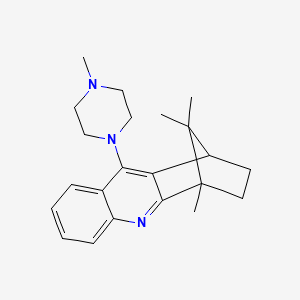 molecular formula C22H29N3 B4908927 1,15,15-Trimethyl-10-(4-methylpiperazin-1-yl)-3-azatetracyclo[10.2.1.02,11.04,9]pentadeca-2,4,6,8,10-pentaene 