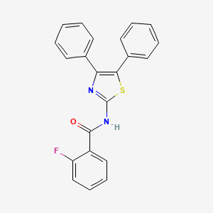 N-(4,5-diphenyl-1,3-thiazol-2-yl)-2-fluorobenzamide