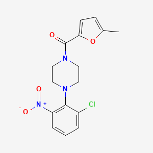 [4-(2-chloro-6-nitrophenyl)piperazin-1-yl]-(5-methylfuran-2-yl)methanone