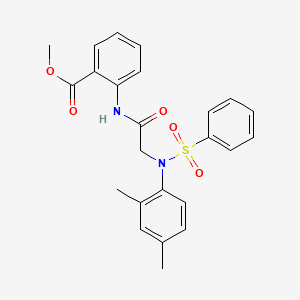 methyl 2-{[N-(2,4-dimethylphenyl)-N-(phenylsulfonyl)glycyl]amino}benzoate