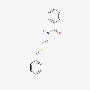 N-{2-[(4-methylbenzyl)thio]ethyl}benzamide